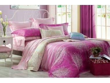 Комплект постельного белья Home line Фиори розовый